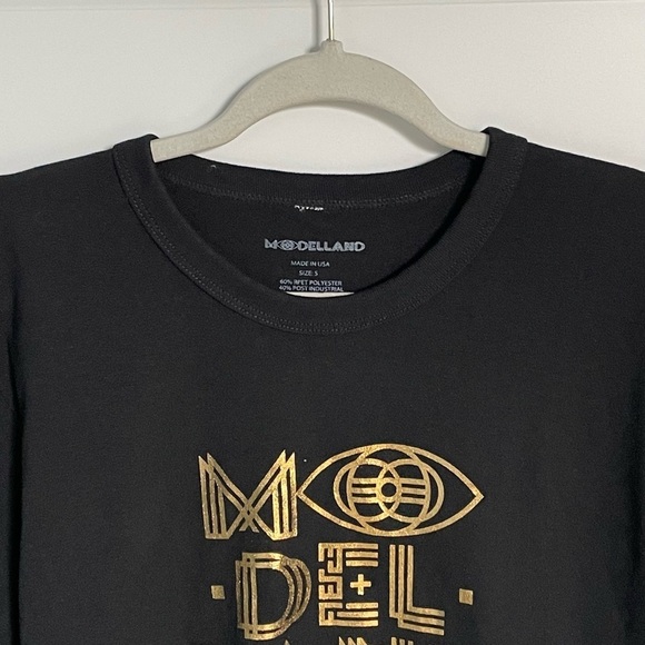 Modelland Black Short Sleeve Crew Neck Casual T Shirt - 18693 - Picture 4 of 10